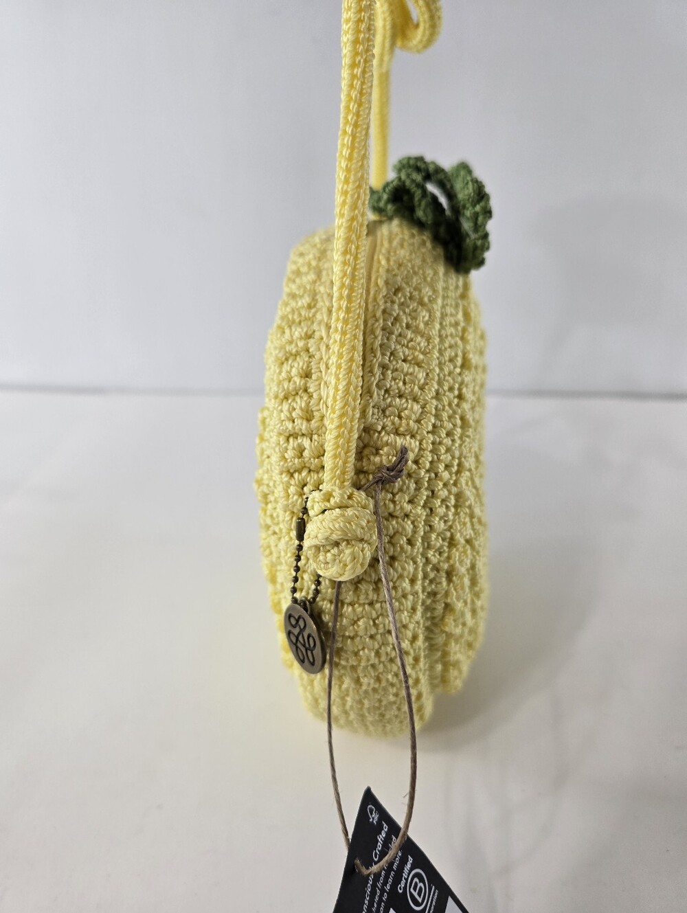 The Sak Kenna Pineapple Crossbody Long Shoulder Knit Bag Summer NWT Kitsch Purse - Picture 10 of 13
